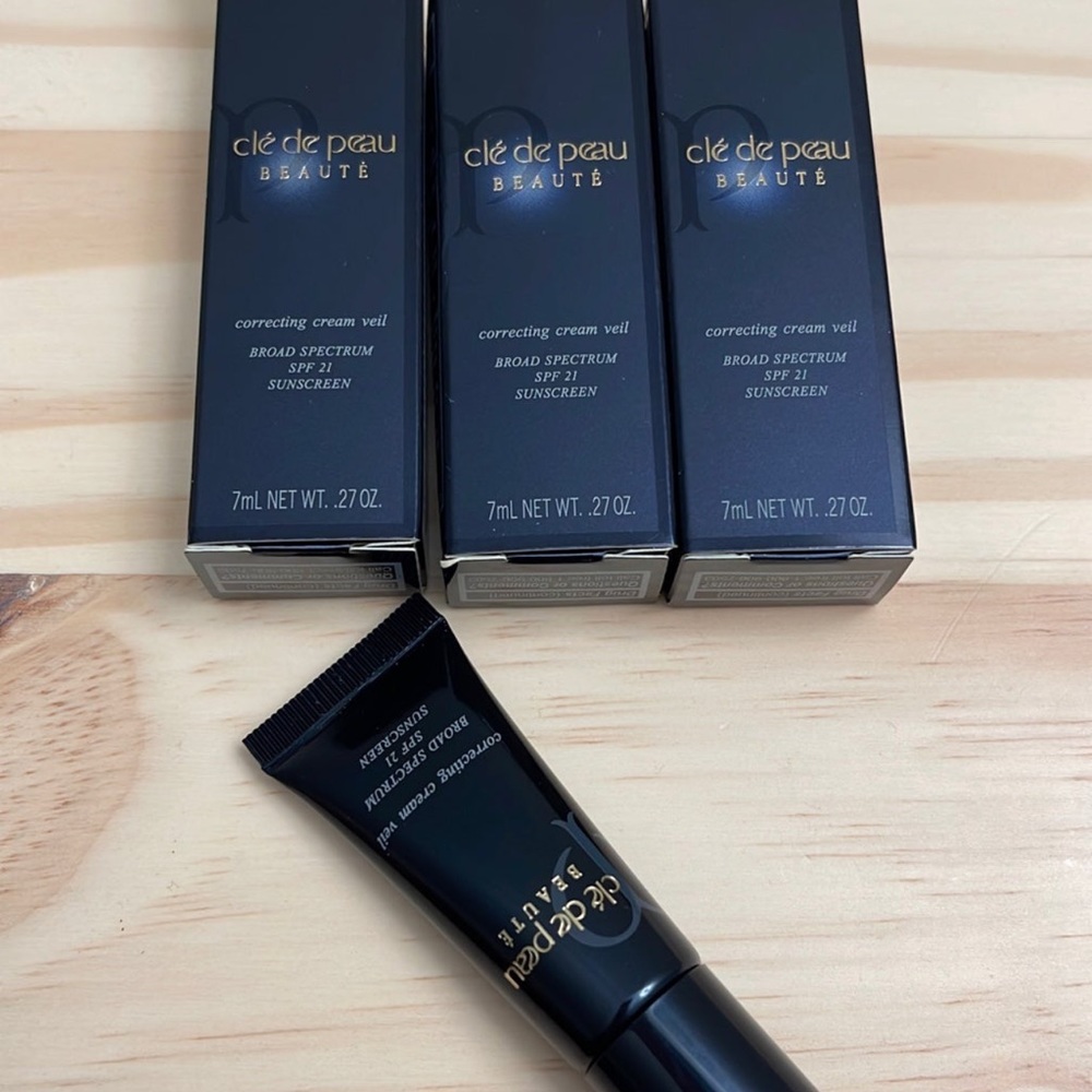 cle de peau correcting cream veil spf 21 sunscreen 7mlx3